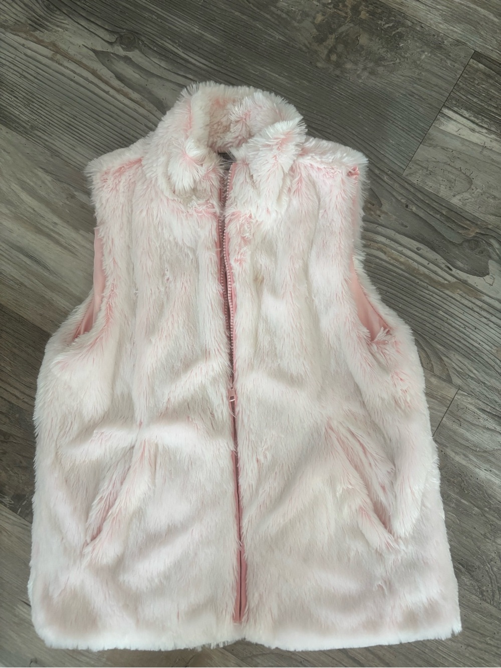 Soft Pink Faux Fur Vest - Women's Sleeveless Coat